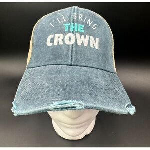 New I'LL BRING THE CROWN Royal Hat Cap Mesh Snapback Adams Piper Lou Lee Trucker